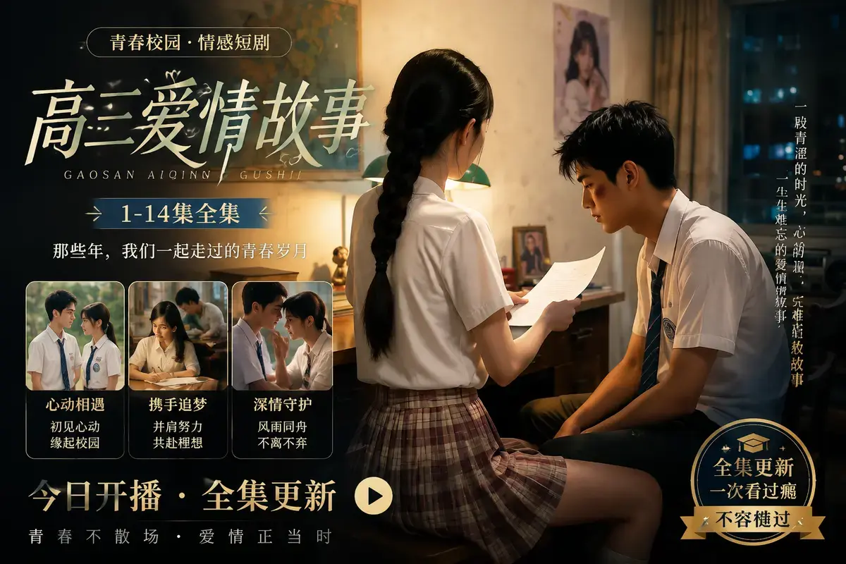 AI短剧,爱情故事,高清免费,HD中字,网盘分享相关资源图片